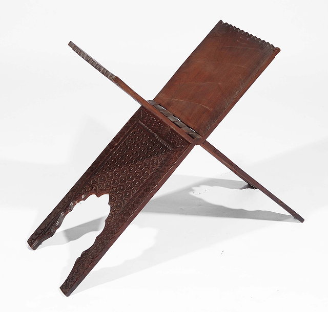 Appraisal: A Syrian Egyptian folding Quran stand th Century