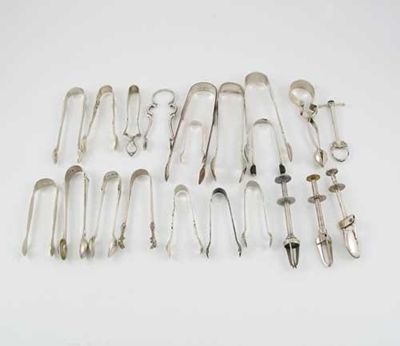 Appraisal: Twelve various pair of Victorian and later sugar tongs together