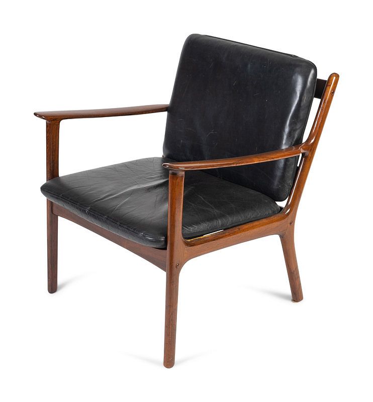 Appraisal: An Ole Wanscher Palasander Armchair An Ole Wanscher Palasander Armchair