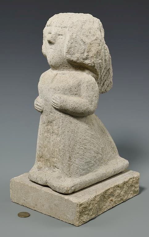 Appraisal: William Edmondson Sculpture Nursing Supervisor William Edmondson American Tennessee -