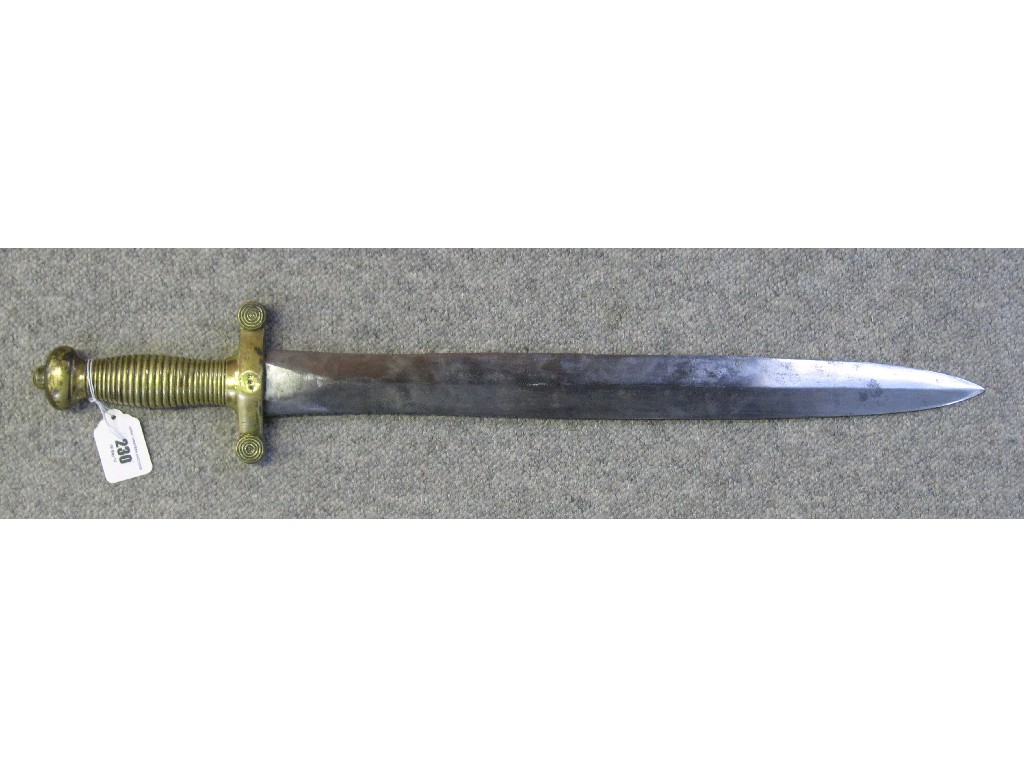 Appraisal: Brass hilted short sword