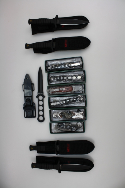 Appraisal: A collection of Mtec USA commando Frogman and diving knives