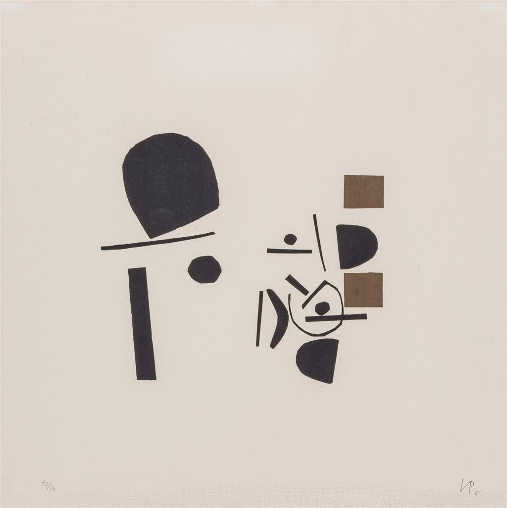 Appraisal: VICTOR PASMORE British - Point of Contact lithograph on paper