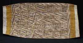 Appraisal: Gurraypanlil Untitled ochre on bark x cm Provenance Aboriginal and