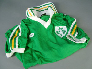 Appraisal: Ashley Grimes Republic of Ireland green Number Ireland European Cup