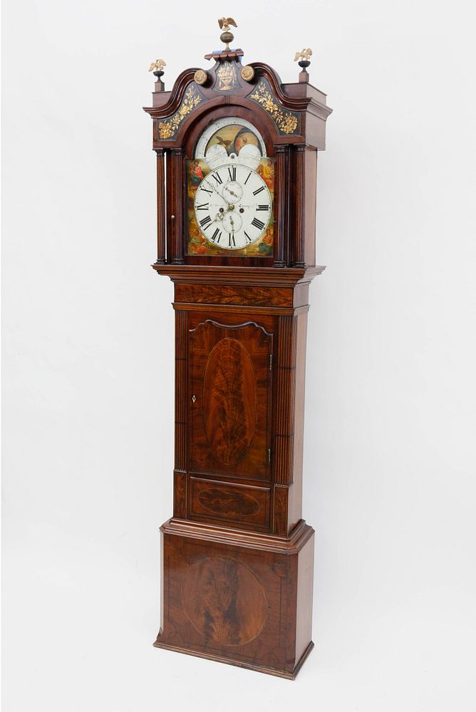 Appraisal: James Donking Liverpool Mahogany Tall Case Grandfather's Clock James Donking