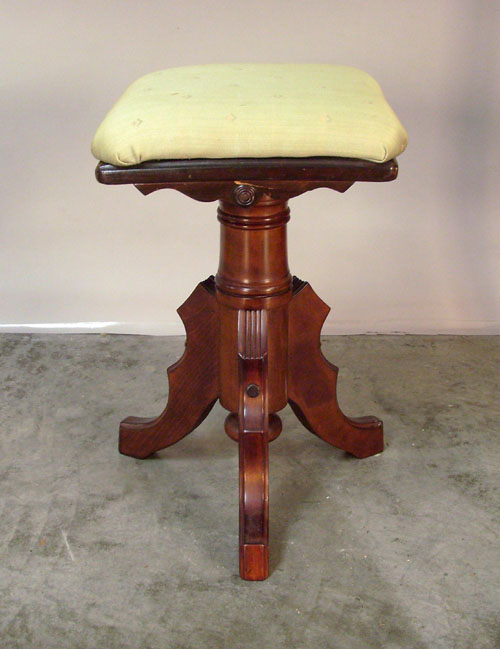 Appraisal: Victorian cherry stool labeled W P Smith Co Toronto h