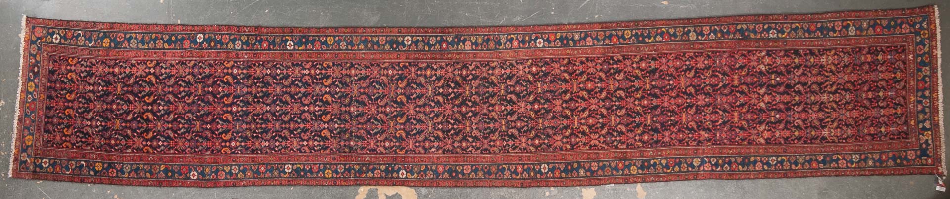 Appraisal: Antique Hamadan runner approx x Persia circa Condition Even wear