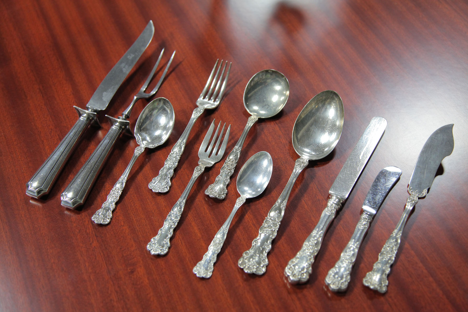 Appraisal: SET OF GORHAM STERLING SILVER FLATWARE Rhose Island mid th