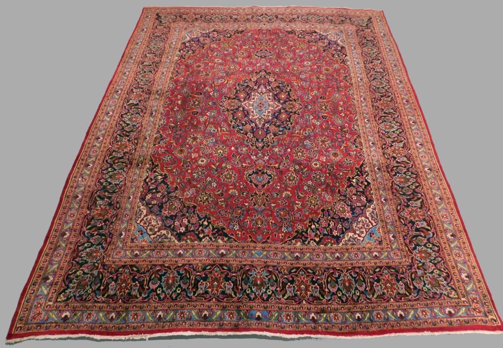 Appraisal: ROOM SIZE MIDDLE EASTERN BOTANICAL RUG Middle East th Century