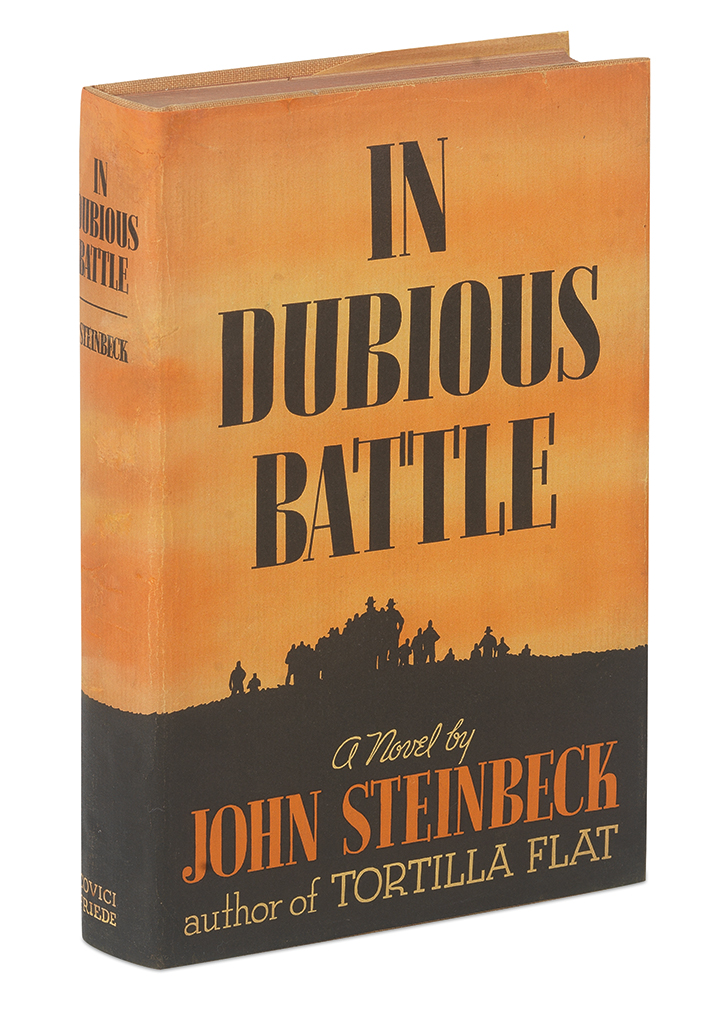 Appraisal: STEINBECK JOHN In Dubious Battle vo original yellow cloth stamped