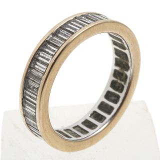 Appraisal: k white gold and diamond eternity band k white gold