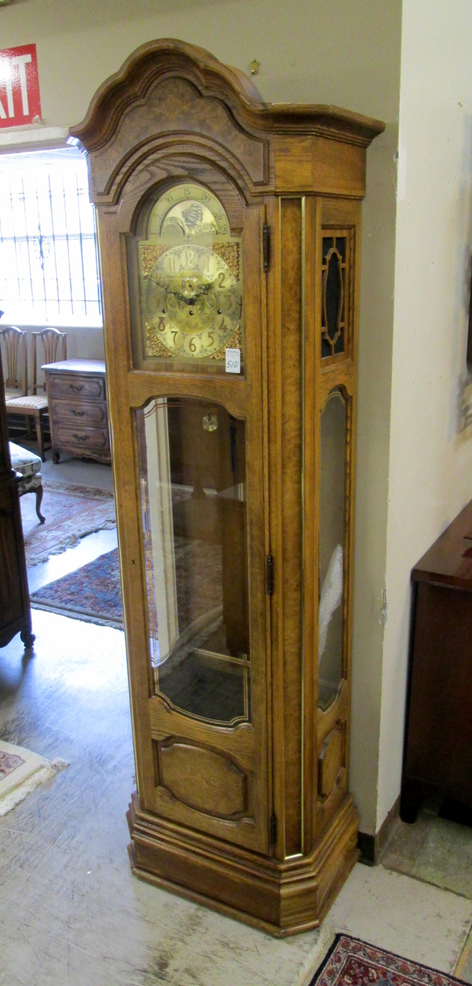 Appraisal: TALL CASE FLOOR CLOCK Howard Miller Clock Co Zeeland Michigan