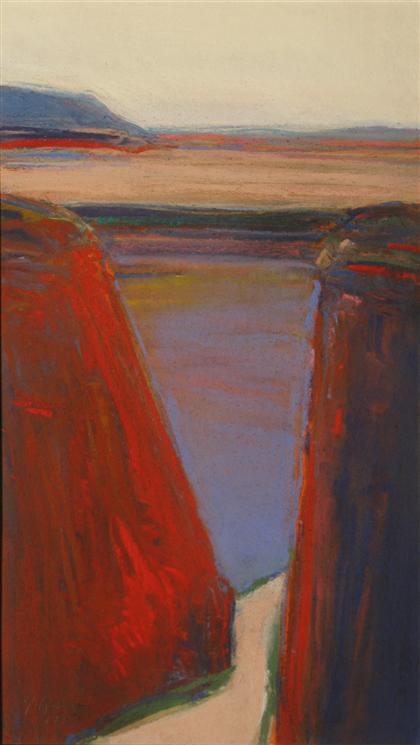 Appraisal: GREGORY KONDOS american b LITTLE COLORADO GORGE AZ Signed and