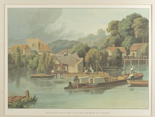 Appraisal: Six Prints of Landscapes View of Taplow Datchet-Ferry Staines Church