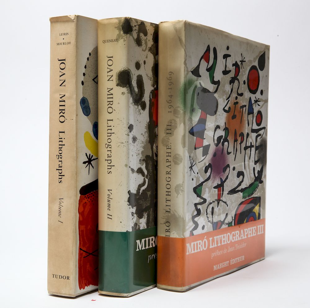 Appraisal: Joan Miro Lithograph Catalogue Raisonne Volumes Three volume catalogue raisonne