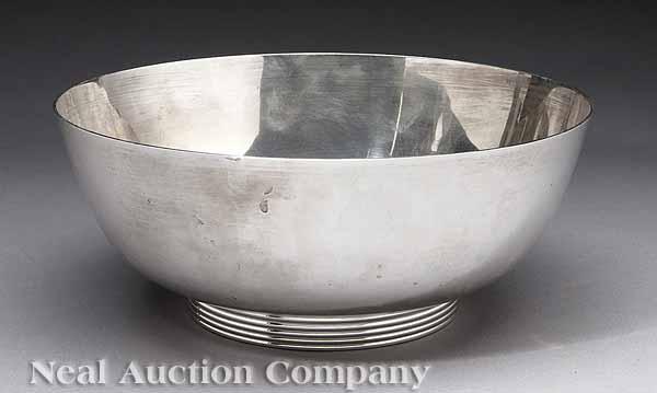 Appraisal: An American Sterling Silver Center Bowl S Kirk and Son