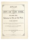 Appraisal: NEW YORK CITY Robinson E and Pidgeon R H Atlas