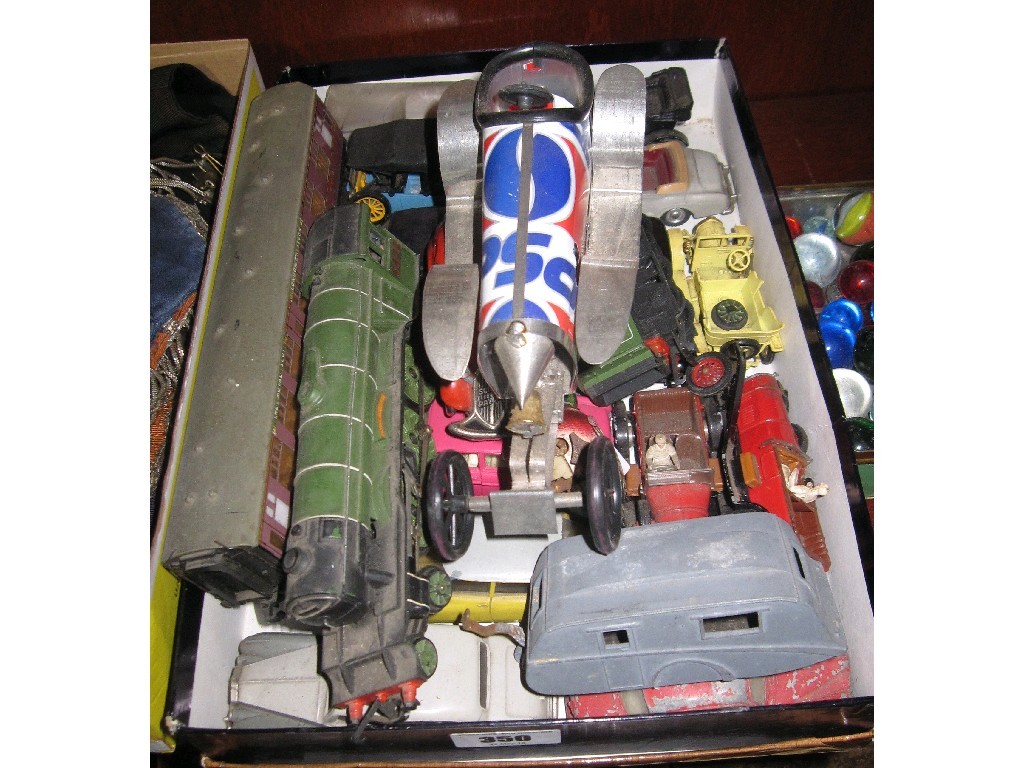 Appraisal: Box of assorted models - cars trains etc