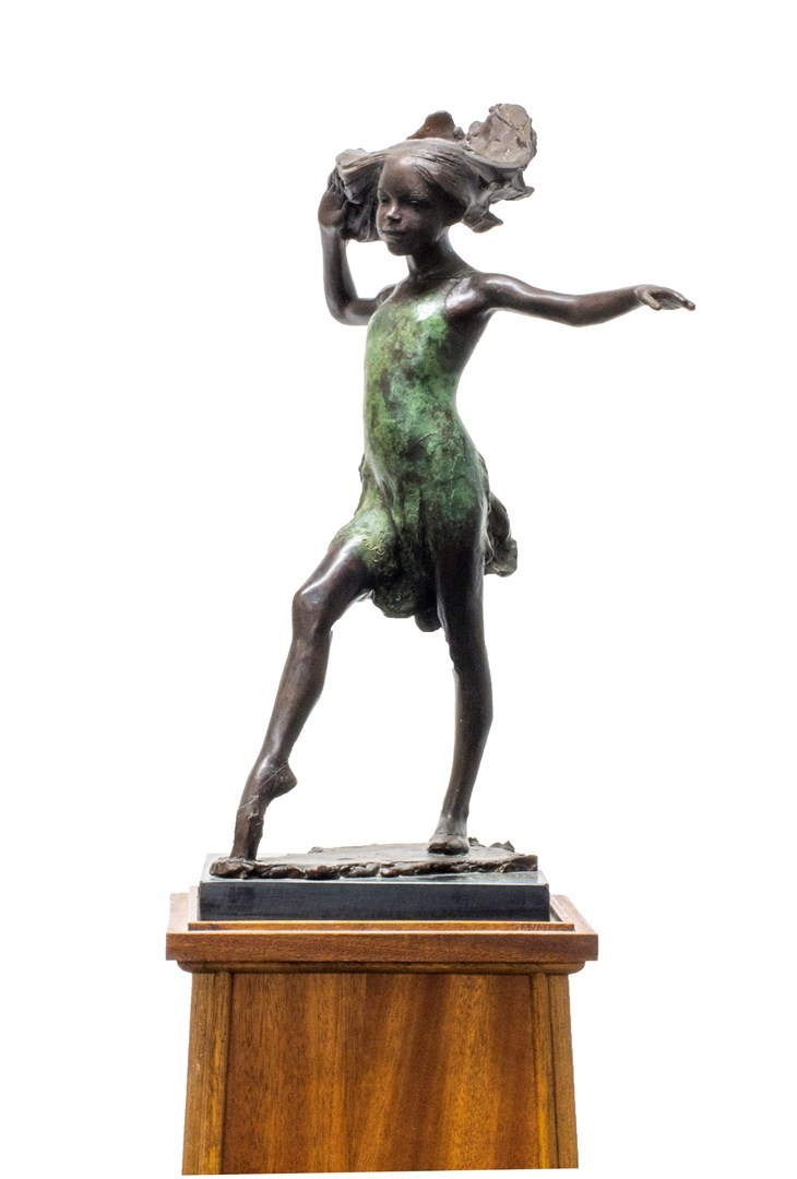 Appraisal: James Butler R A b patinated bronze figure 'Dancing Girl'