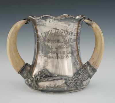 Appraisal: A Silver Plate Link Trophy for the Automobile Club of