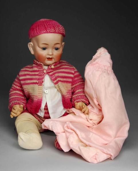 Appraisal: Hertel Schwab Character Baby Doll Description Germany Ca Bisque socket