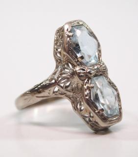 Appraisal: An early th century Ladies Aquamarine ring by Belais A