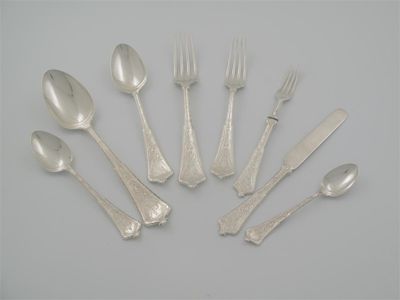 Appraisal: By Tiffany Co a part service of Persian pattern flatware