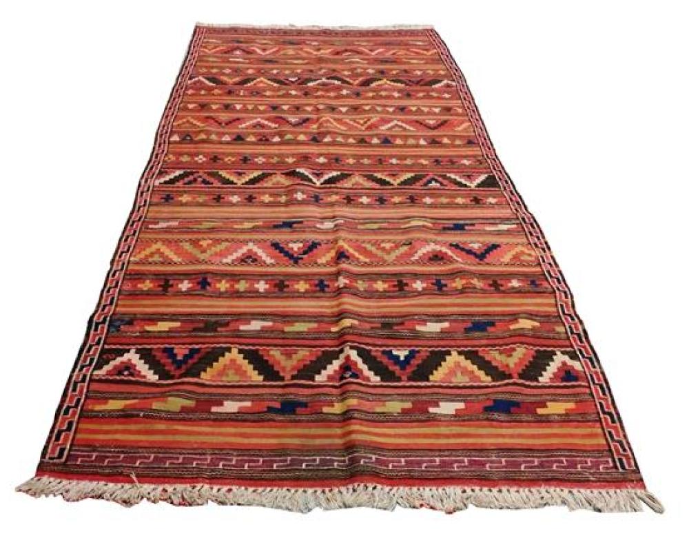 Appraisal: RUG Persian Semi-Antique Kilim ' x ' wool hand-knotted approximately