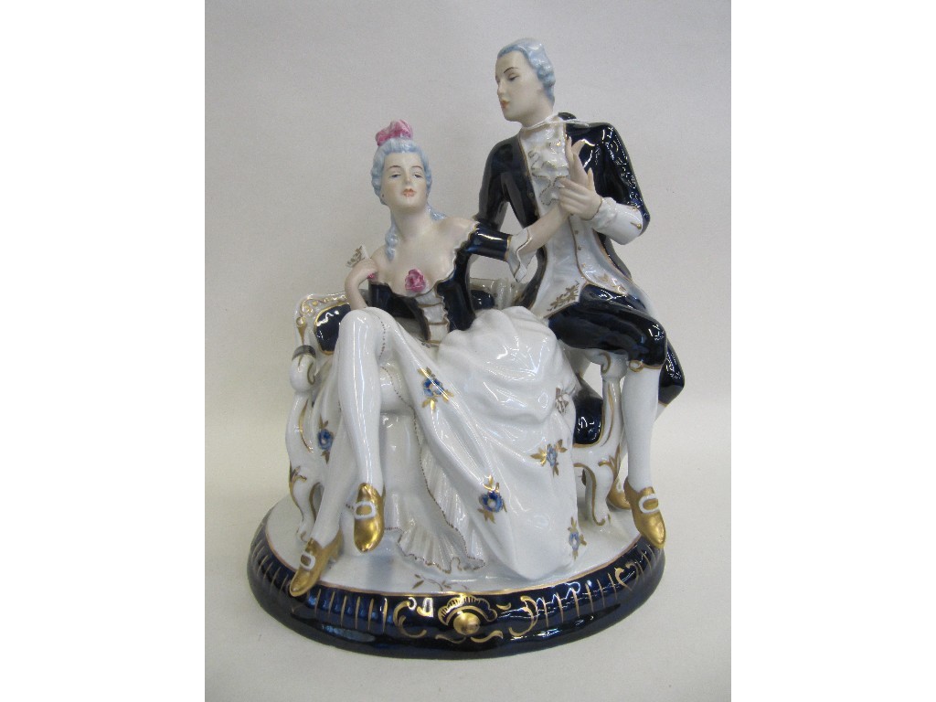 Appraisal: Royal Dux group of a seated couple