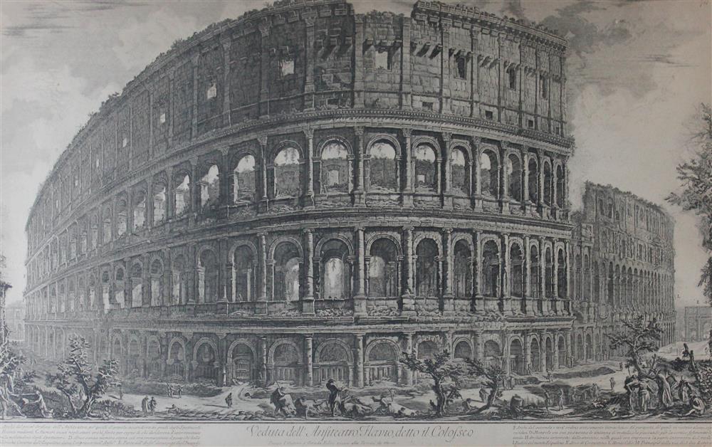 Appraisal: GIOVANNI BATISTA PIRANESI ITALIAN - VEDUTA DELL' ANFITEATRO FLAVIO DETTO