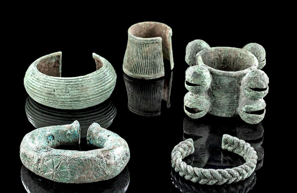 Appraisal: Lot of Ancient Dong Son Bronze Bracelets Southeast Asia Vietnam