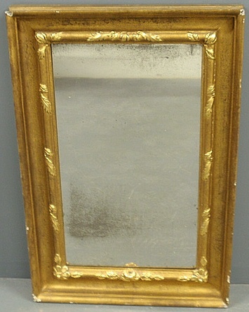 Appraisal: - Rectangular gilt framed mirror x -