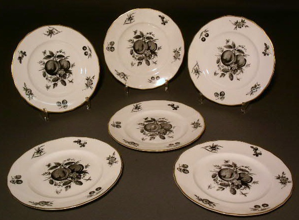 Appraisal: Set of six Royal Worchester dessert plates diam