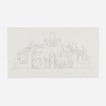 Appraisal: Albert Paley PROPOSAL FOR THE CENTRAL PARK ZOO GATE graphite