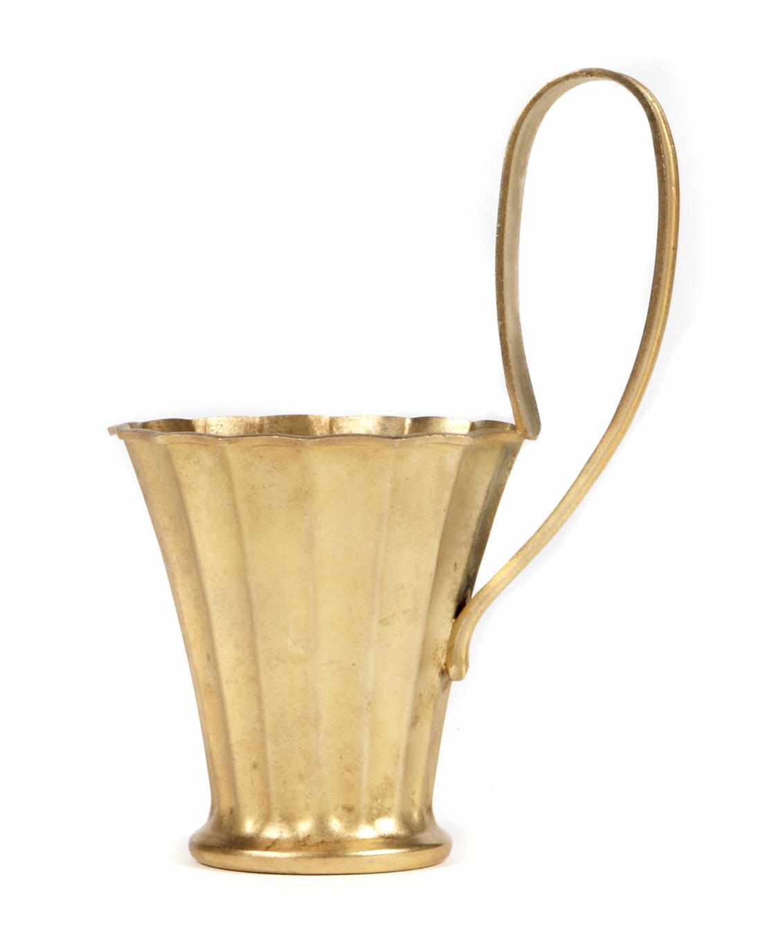 Appraisal: A Lalaounis gilt silver cup stamped LALOUNIS and height in