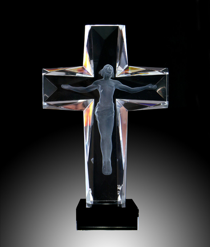 Appraisal: HART Frederick American - ''Cross of the Millennium'' Acrylic Resin