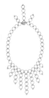 Appraisal: An Karat White Gold and Diamond Necklace dwts An Karat