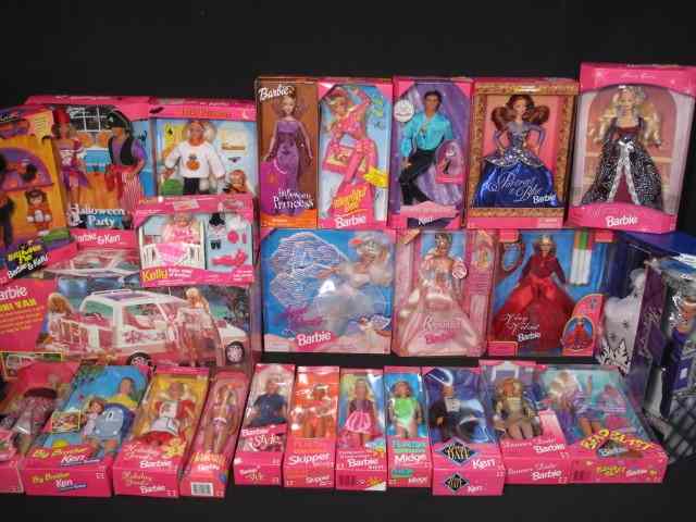 Appraisal: Large lot of Barbie dolls friends and family None played