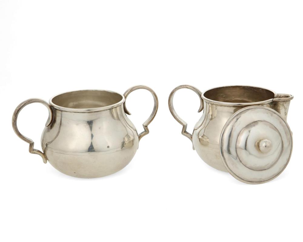 Appraisal: A William Spratling sterling silver creamer and sugar William Spratling