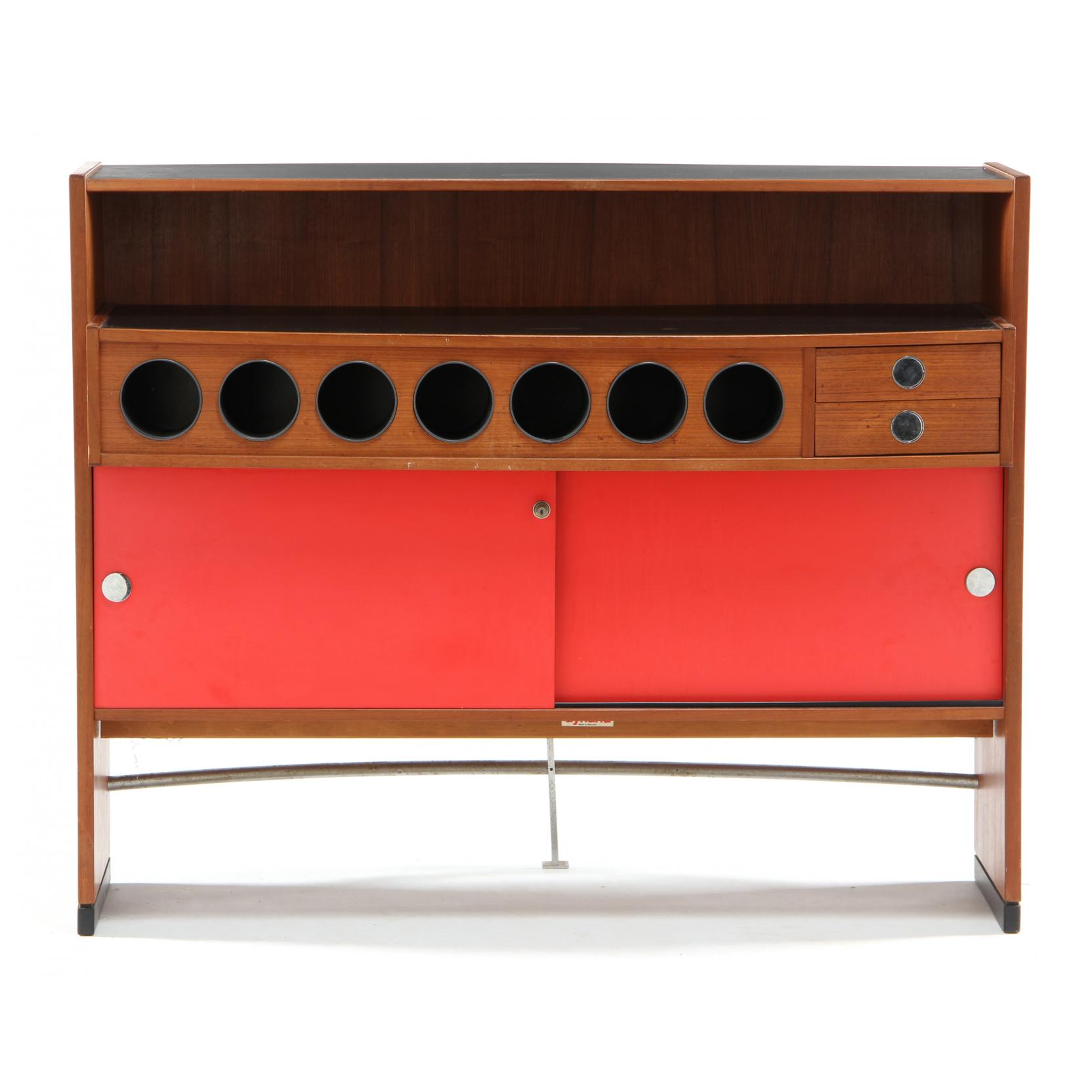 Appraisal: Erik Buck Dyrlund Mid Century Bar s Danish teak two