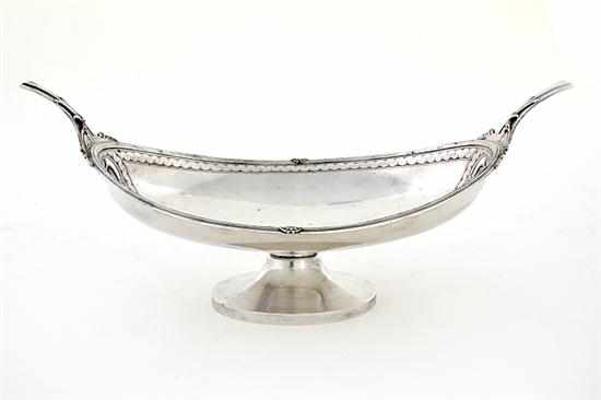 Appraisal: Gorham medallion-decorated centerbowl Rhode Island circa ovoid bowl with stippled