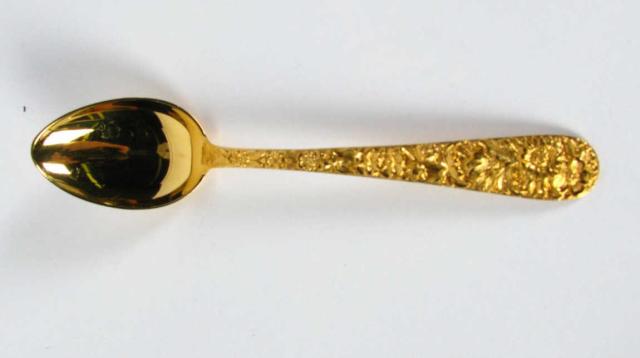 Appraisal: Kirk Repousse Sterling Vermeil Teaspoons