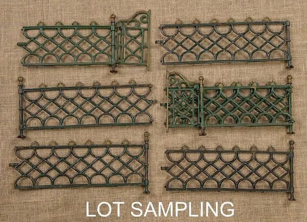 Appraisal: Cast iron Christmas fence with twenty-two section Cast iron Christmas