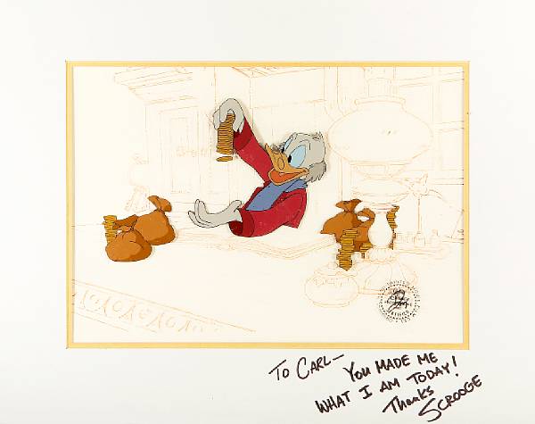 Appraisal: A Walt Disney celluloid from Mickey s Christmas Carol gouache