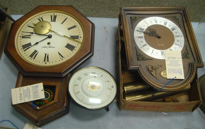 Appraisal: Lot miscellaneous wall clocks Estimate -