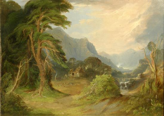 Appraisal: th century English school landscape unsigned h w in