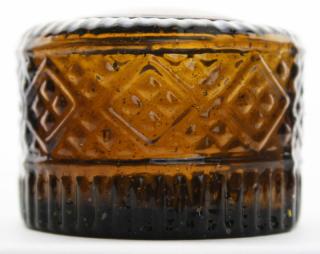 Appraisal: th c blown three mold geometric inkwell GIII- Keene NH