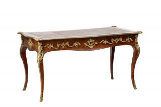 Appraisal: French Louis XV Style Satinwood Bureau Plat French late th