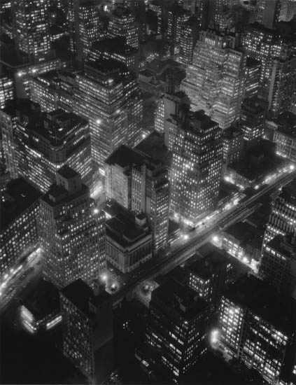 Appraisal: ABBOTT BERENICE - New York at Night Silver print x